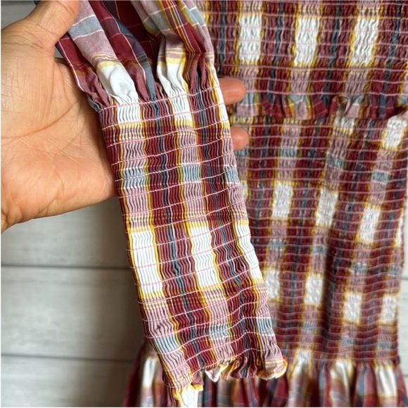 Something Navy Plaid Smocked Dress - Picture 10 of 10